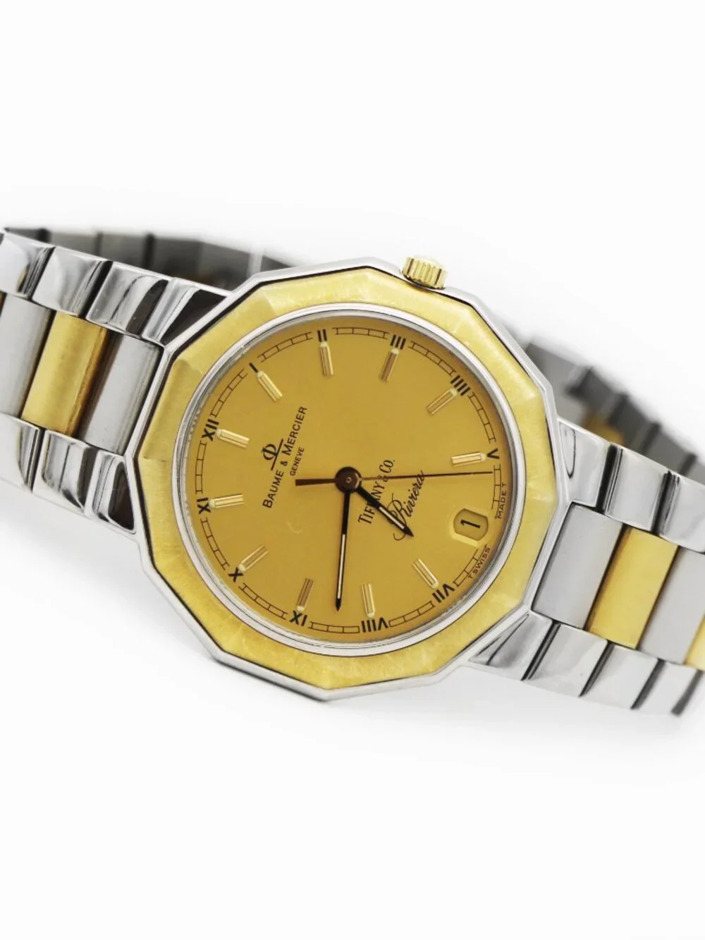 Baume and Mercier Vintage Tiffany & Co. Riviera Two-Tone Watch